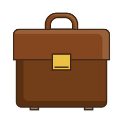 suitcase travel isolated icon vector illustration design