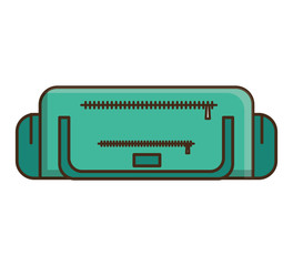 travel bag isolated icon vector illustration design