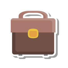 suitcase travel isolated icon vector illustration design