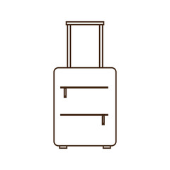 suitcase travel isolated icon vector illustration design