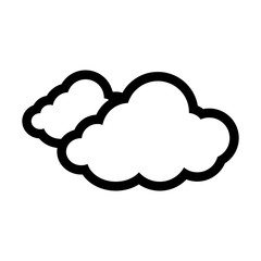 cloud silhouette isolated icon vector illustration design