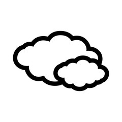 cloud silhouette isolated icon vector illustration design