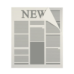 news paper information isolated icon vector illustration design