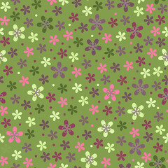Flower seamless color pattern