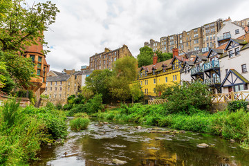Fototapeta na wymiar Dean Village in Edinburgh, Scotland