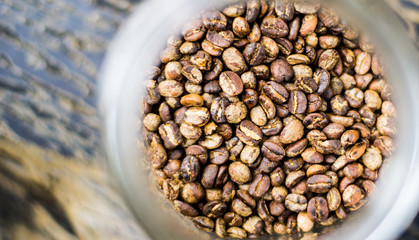 Coffee seed background