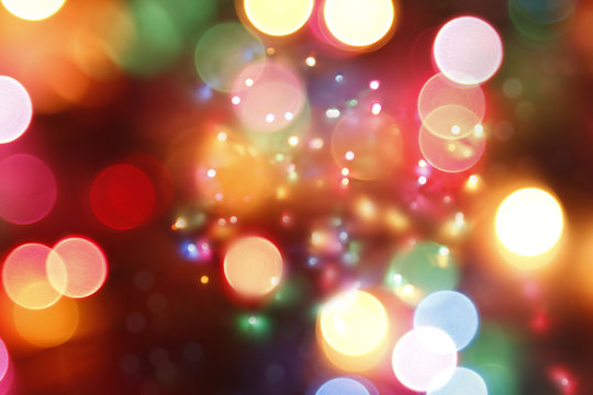 Bright Christmas lights background