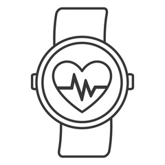 clock pulse meter isolated icon vector illustration design