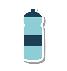 bottle water gym equipment vector illustration design