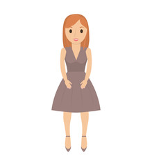 woman female avatar isolated vector illustration design