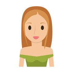 woman female avatar isolated vector illustration design