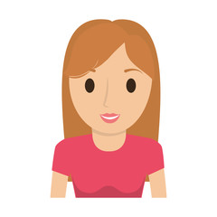 woman female avatar isolated vector illustration design