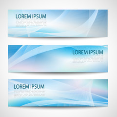 Abstract header pink blue wave white vector design