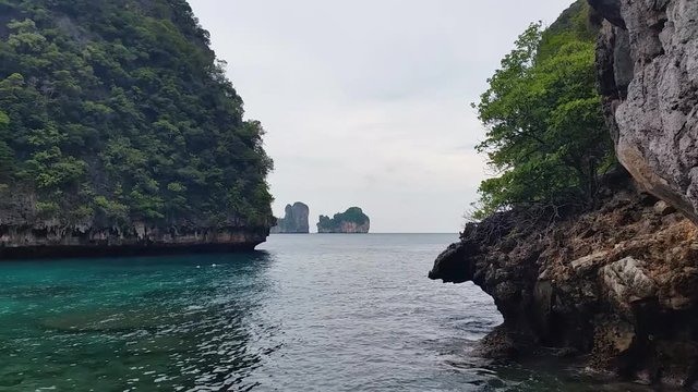 Limestone islands of Koh Phi Phi Leh or Ko Phi Phi Ley