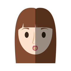 woman female avatar isolated vector illustration design