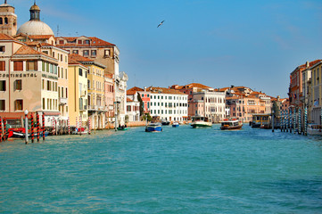 Venice grande Canal near train station