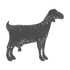 Goat icon. Animal life nature and fauna theme. Isolated design. Vector illustration