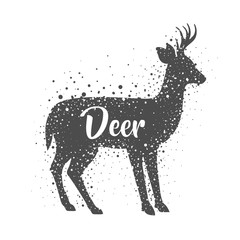 Deer icon. Animal life nature and fauna theme. Isolated design. Vector illustration