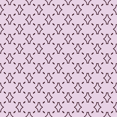 Cute delicate seamless abstract background pattern with repeating elements on the pink background. Vector illustration eps