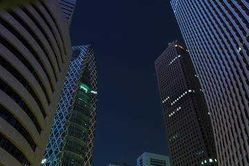 新宿高層ビル群　夜景