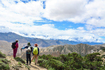 Obraz premium hiker mustang, enjoy hiking in mustang