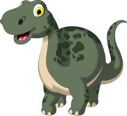 cute dinosaur cartoon posing