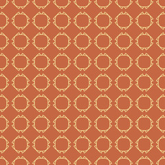 Fototapeta premium Seamless abstract background pattern with repeating abstract geometric elements on the brown background. Vector illustration eps