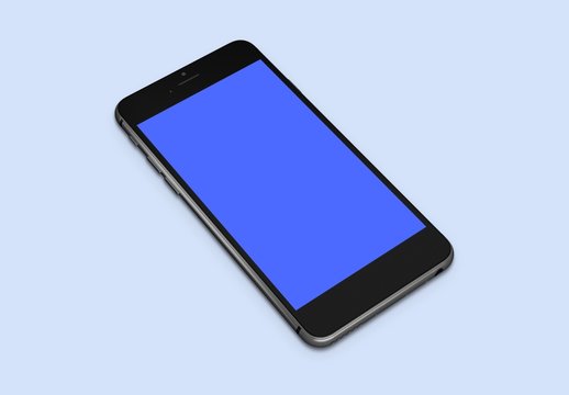 黒の iPhone用モックアップ