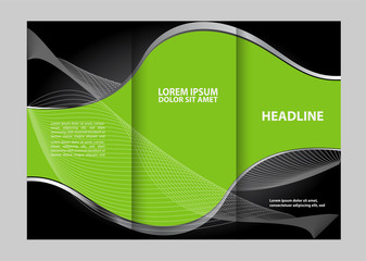 Tri fold business brochure template
