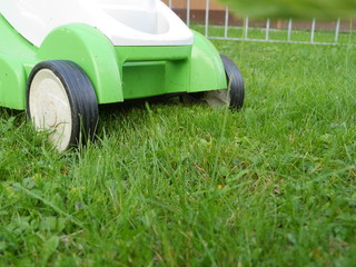 lawn mower outdoors