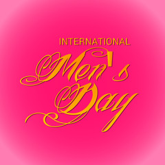 Obraz premium International Men's Day.