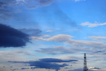 Fototapeta na wymiar blue sky with big cloud.