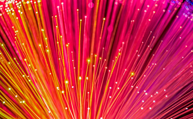 Fiber optical network cable, close view 