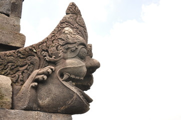 Obraz premium Borobudur, a Buddhist temple in Yogyakarta inscribed on the UNESCO heritage list