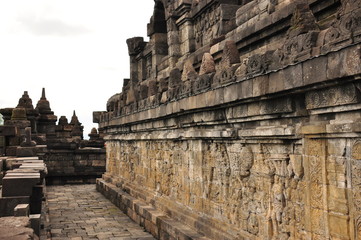 Borobudur, a Buddhist temple in Yogyakarta inscribed on the UNESCO heritage list