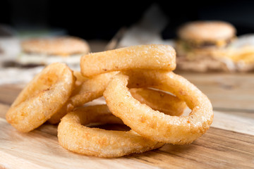 Fast food Homemade Crunchy Fried onion rings
