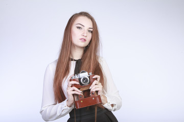 девушка - фотограф