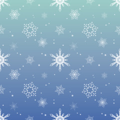 snowflake gradient blue sky colour background, christmas pattern tint layer wallpaper