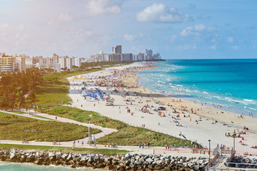 panorama of miami beach