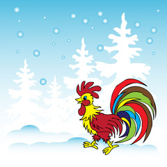 An image of a rooster, the symbol