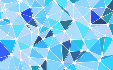abstract polygonal triangle blue background