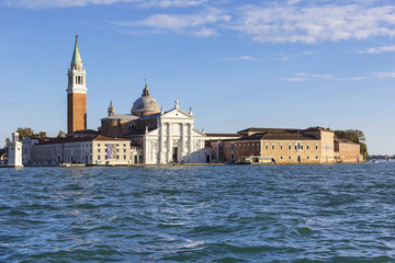 Fototapeta na wymiar View to San Giorgio Maggiore one of the islands of Venice