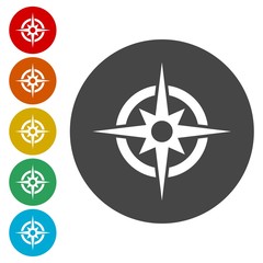 Compass icon, Compass icon eps10, Compass icon vector 