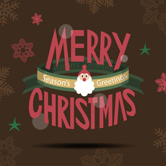 Merry Christmas greeting card A