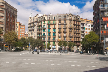 Fototapeta premium urban scene in Barcelona. Spain.