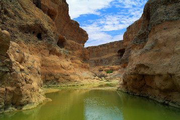 Sesriem canyon of Tsauchab river, Sossusvley, Namibia