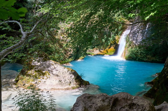 Urederra river spring