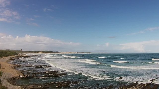 Port Elizabeth, South Africa seascape aerial.