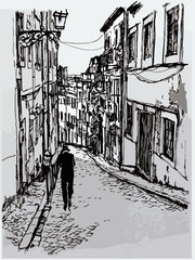 Rue typique de Lisbonne