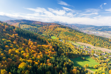 autumn view on Karkonosze / Krkonose mountain, Poland